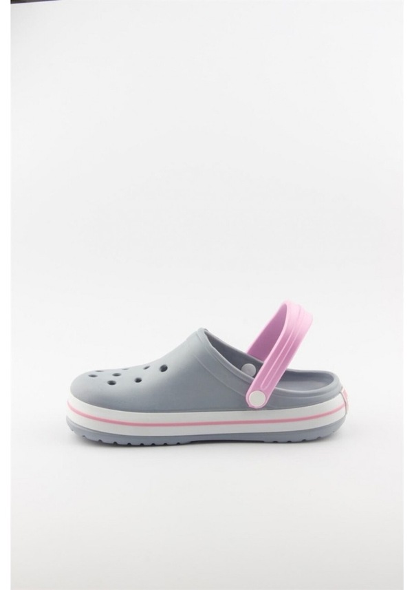 Resim Akınal Bella E195 Gri Pudra Kadın Hastane Sabo Terlik Sandalet Gri Pudra Gri Pudra 40 Gri - Pudra 