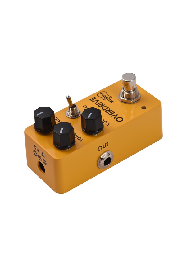Resim Mufunye Zory Z-02 Elektro Gitar Overdrive Efek Pedalı - Gerçek Bypass, Tone/gaın/vol/fat Kontrolleri, Alüminyum Kasa, 6.35mm Giriş/çıkış 