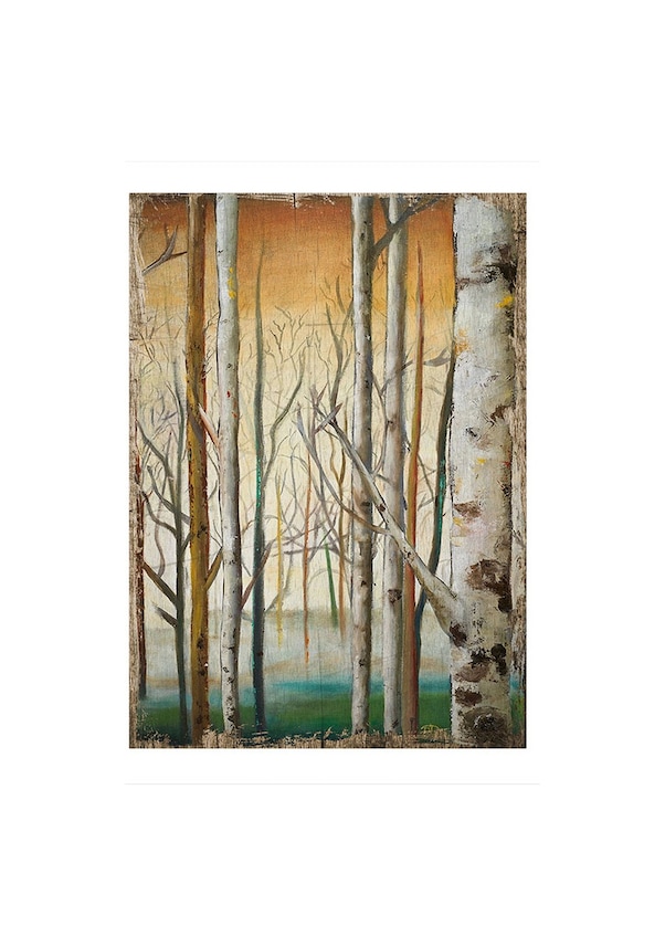 Horloge Murale Arbre De Vie VALORI, 35x35 Cm, Peinte à La Main, Chiffres Romains, Italie