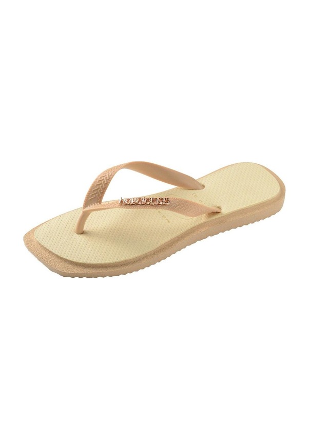 Resim Top Square Fusion Golden Kadın Parmak Arası Terlik-6577 Altın 