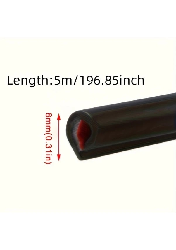Resim Turcoshop11 5m Şeffaf Kapı Kenarı Koruma Bandı, Çizilme Önleyici Pvc Şerit 
