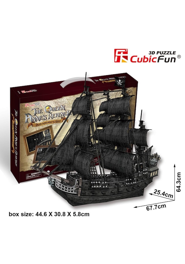 Cubic Fun 3D 308 Parça Puzzle Korsan Gemisi Kara Inci