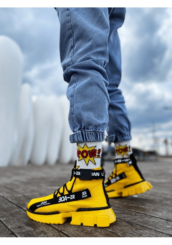 Resim Zr X700 Tarz Sarı Renk Spor Ayakkabı Çok Renkli 