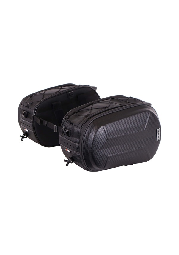 Resim 4riders Carbon Evo Series Yan Çanta Seti Siyah Siyah 