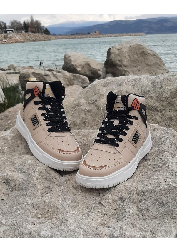 Resim Dunlop 2243 Bej Renk Fuspetli Ortapedik Boğazlı Spor Ayakkabı AYKSAYAK-000504 