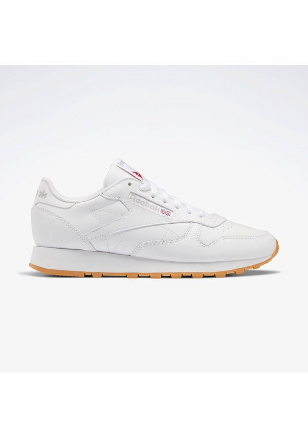 Resim Reebok Classic Leather Unisex Beyaz Spor Ayakkabı Düz 100008491 Beyaz 