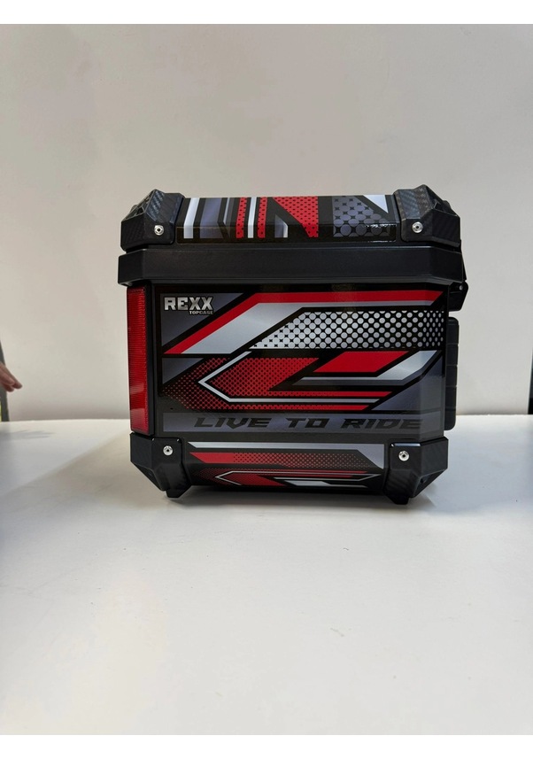 Resim Rexx 60 Litre Abs Motosiklet Arka Çanta - 12-renkli Tek Renk 