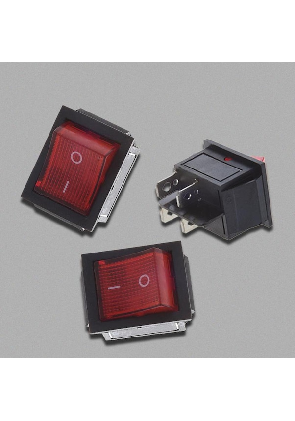 IEC Ingresso (Dp ) Rosso Illuminato Connettori Potenza Voce - Bzh01