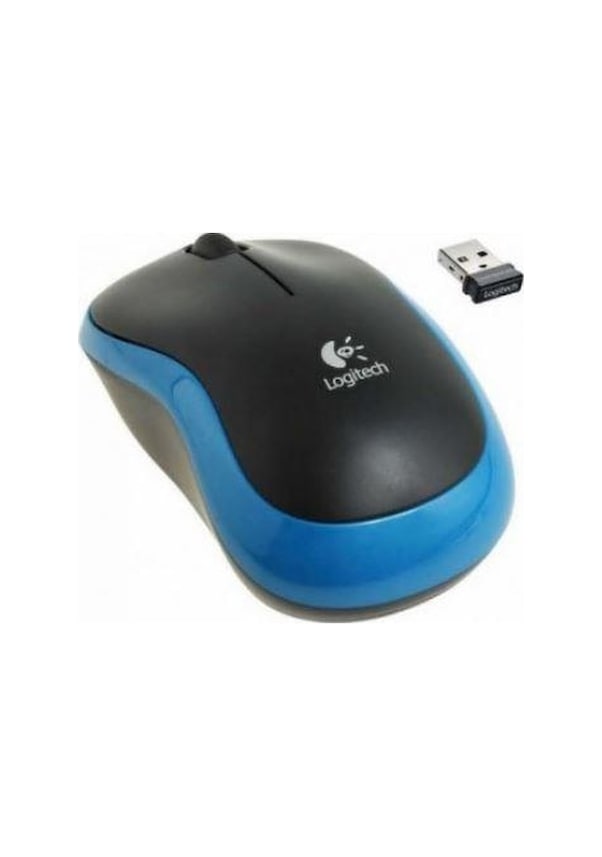 Resim Logıtech M185 Kablosuz Usb Mouse Mavi 910-002236 Optik 