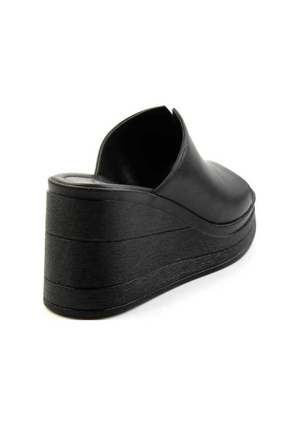 Resim Siyah Leather Kadın Terlik K04040012603 Siyah 