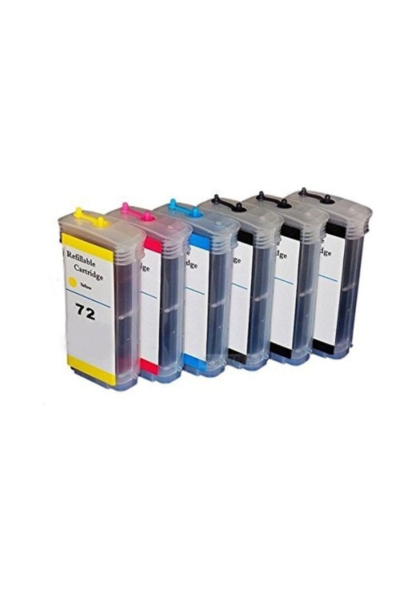 Cartucce Rigenerate Compatibili HP 72 – Set Da 6 Colori (130 Ml Ciascuna) Per Plotter Designjet T610, T770, T1300 E Altri
