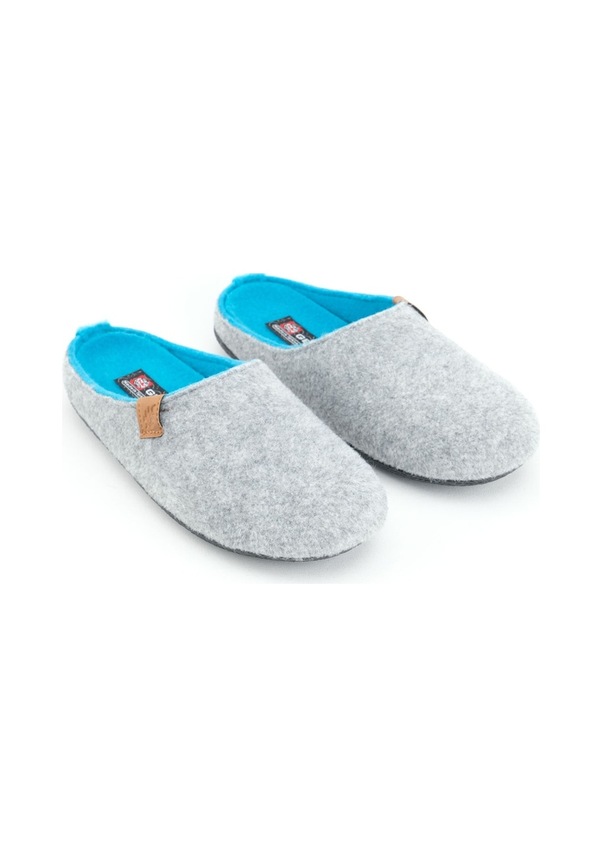 Resim Gezer Kışlık Çıkarılabilir Comfort Taban Kadın Ev Terliği Gri 