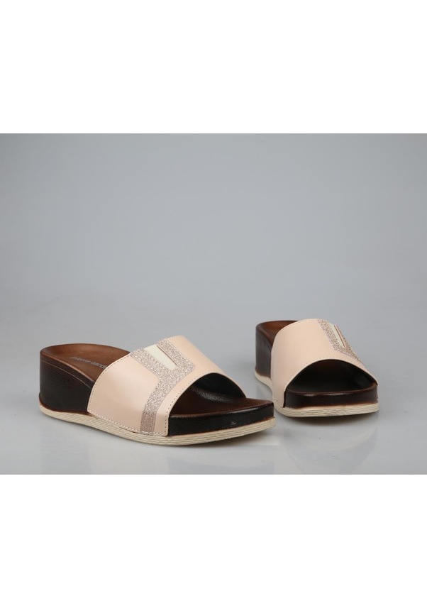 Resim Pierre Cardin Pc-7021 Ortopedik Krem Kadın Terlik Krem 