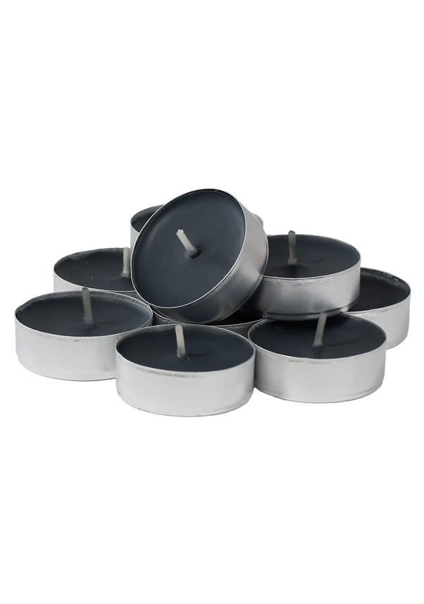 50 ADET BLACK TEA LİGHT CANDLE SİYAH TEA LİGHT MUM 1.KALİTE SİYAH MUM