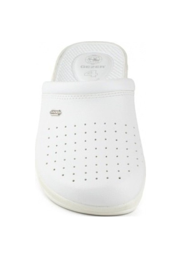 Resim Gezer 4770-B Ortopedik 4 Nokta Hastane/Iş Sabo Terlik Beyaz 