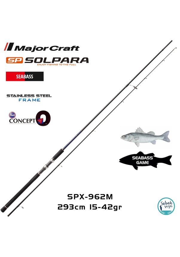 Major Craft Solpara Spx 962m Seabass 293cm 15 42gr 2p Spin Kami Fiyatlari Ve Ozellikleri