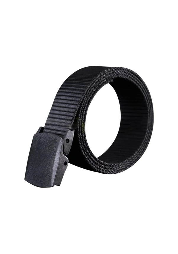 Resim Anti Alerjik Plastik Tokalı Çocuk Kemeri Siyah 