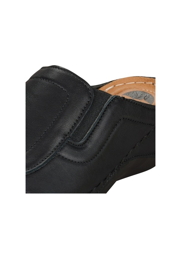 Resim Paleng Kadın Ayarlanabilir Hakiki Deri Terlik (554949513) Siyah 