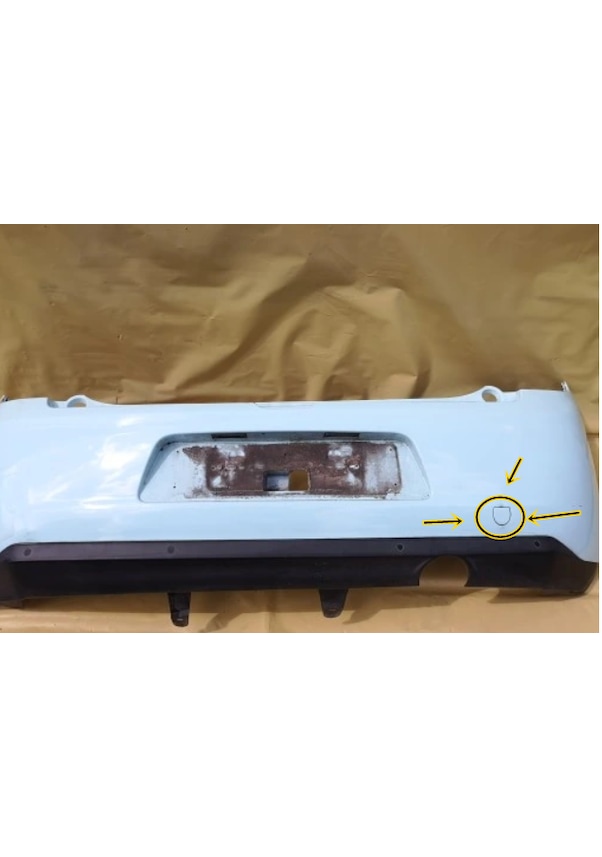 Resim 7422f7 Arka Tampon Çeki Kapak Cıtroen C3 A51 2009-15 