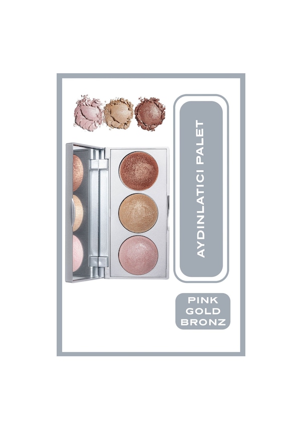 Resim Golden Rose Aydınlatıcı Paleti Strobing Highlighter Palette 
