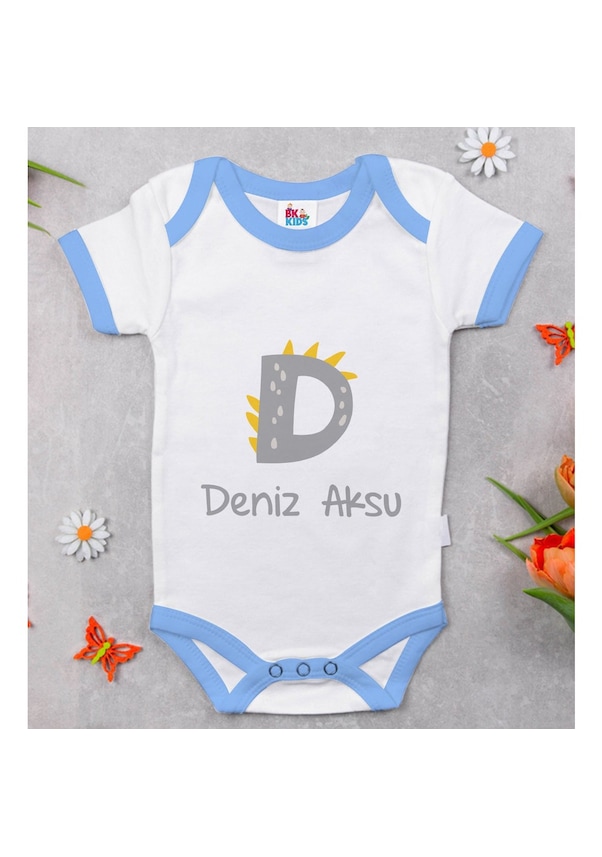 Bitmeyenkartus Bk Kids Kişiye Özel Mavi Bebek Body Zıbın - Model 111 Bitmeyenkartus Bk Kids Kişiye Özel Mavi Bebek Body Zıbın - Model 111