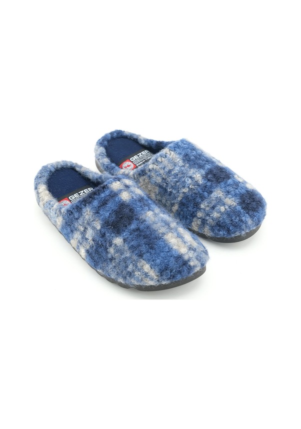 Resim Gezer Erkek Kışlık Rahat Taban Ev Bahçe Gondol Terlik Lacivert 