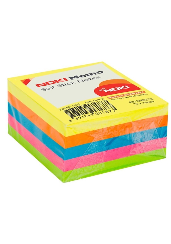 Noki Memo Stick 75X75 Mm 400 Yaprak Neon Yapışkanlı Not Kağıdı Noki Memo Stick 75X75 Mm 400 Yaprak Neon Yapışkanlı Not Kağıdı