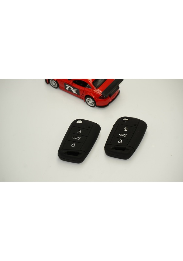 Resim Volkswagen Polo Uyumlu Golf Uyumlu7 Passat Uyumlu Tiguan Silikon Anahtar Kılıf Seti 