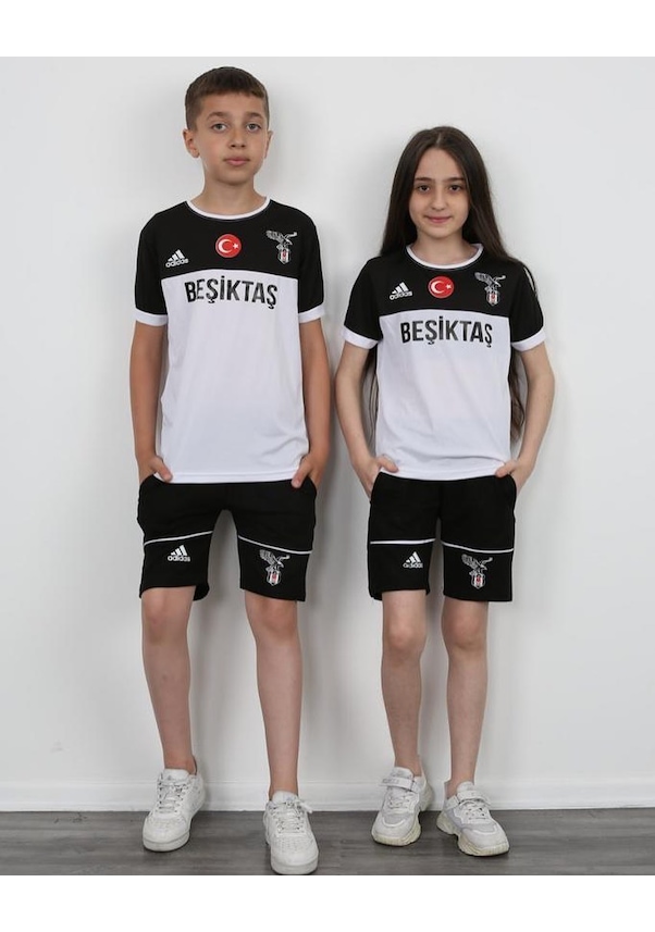 Taraftar Takım Forma Şort Beyaz