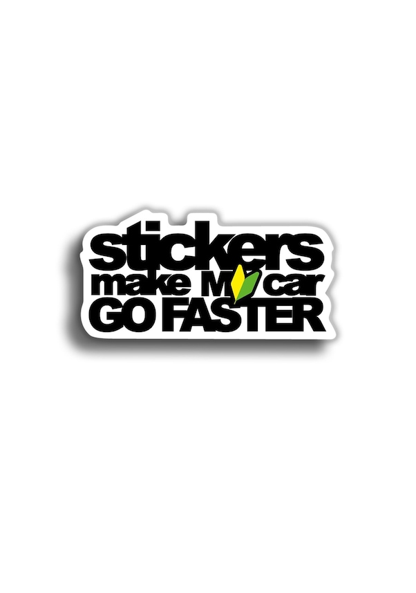 Stickers Make My Car Go Faster 11x6 Cm Sticker Fiyatları Ve Özellikleri