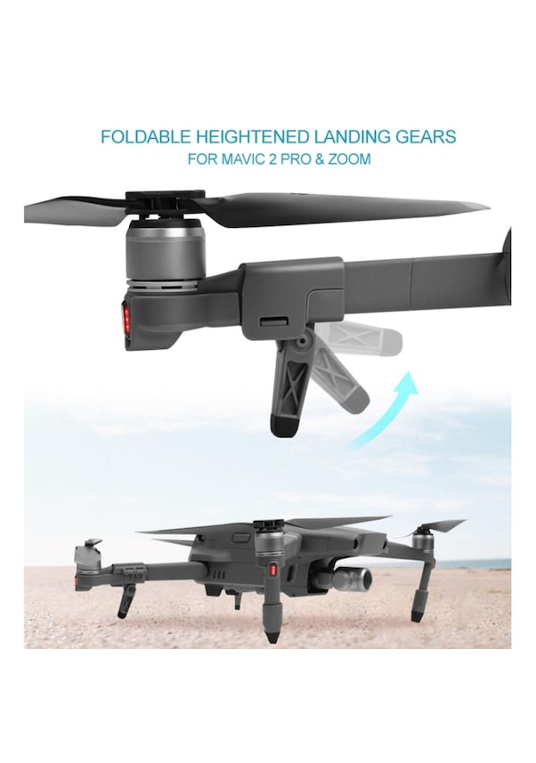 Resim DJI Mavic 2 Pro/zoom Yükseltilmiş Katlanır Güvenli İniş Ayağı Gim 