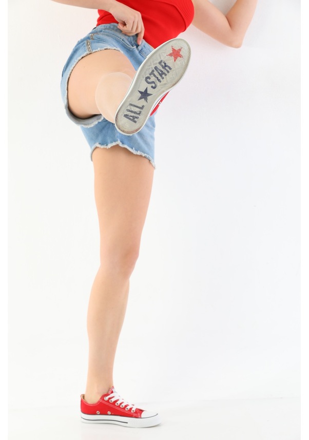 Resim Everest Keten All Star Şeffaf Taban Günlük Spor Ayakkabı Kırmızı 