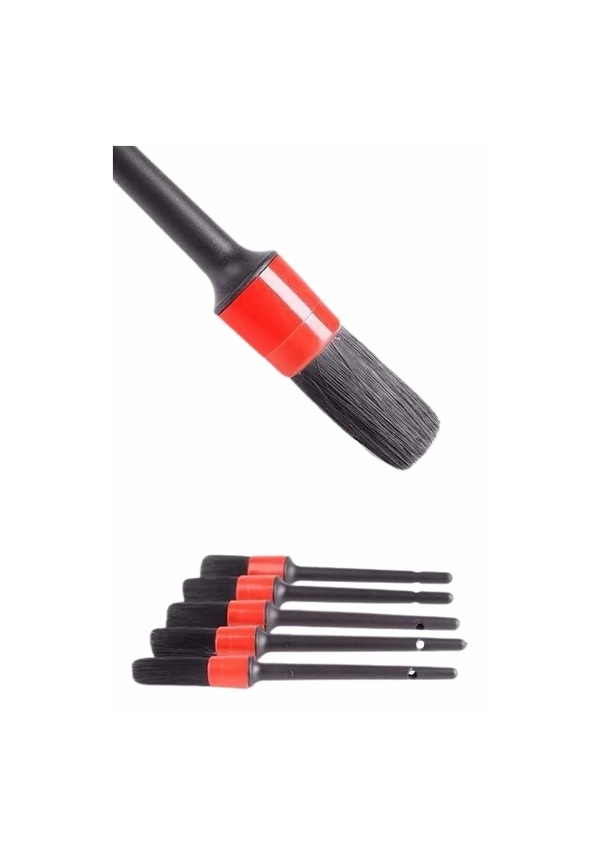 Resim 5 Parça Araç İçi Temizlik Fırçası Araç İçi-dışı Temizleme Fırça Seti Çok Renkli 