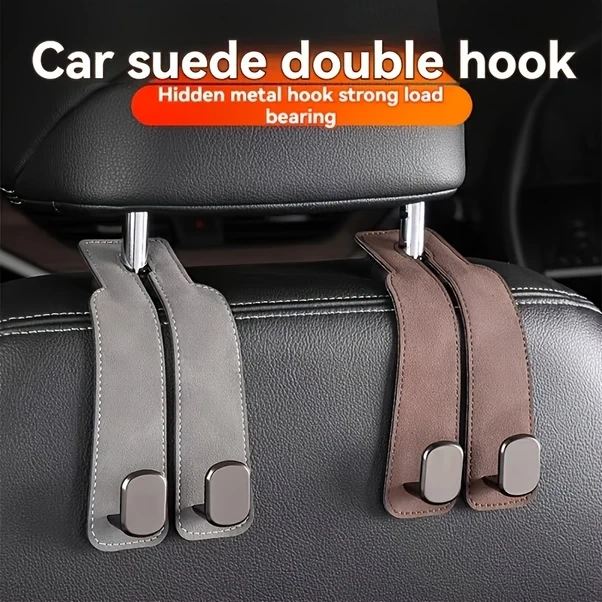 Resim Chuangyinshop Dayanıklı Araç Başlığı Kancaları Gri 1 Adet Gizli Metal Kanca Kaymaz Tutucu 
