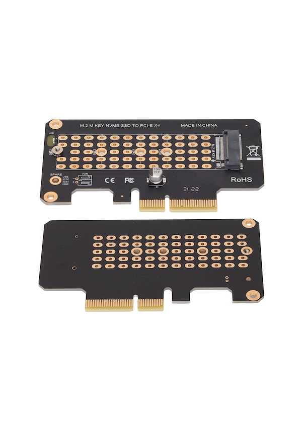 Resim Yuntech01 Nvme M.2'den Pcı-e3.0'a Adaptör Kartı - X4 Hızlı Genişletme - 2280/2260/2242/2230 Desteği - Windows/mac/linux Uyumlu - Yarı Yüksek Panjur 