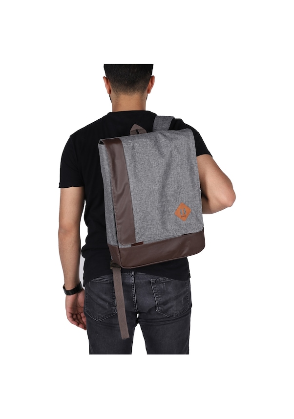 Resim Strong 15.6 Inch Laptop Bölmeli Sırt Çantası, Okul Ve Seyahat Çan Gri (490565534) 