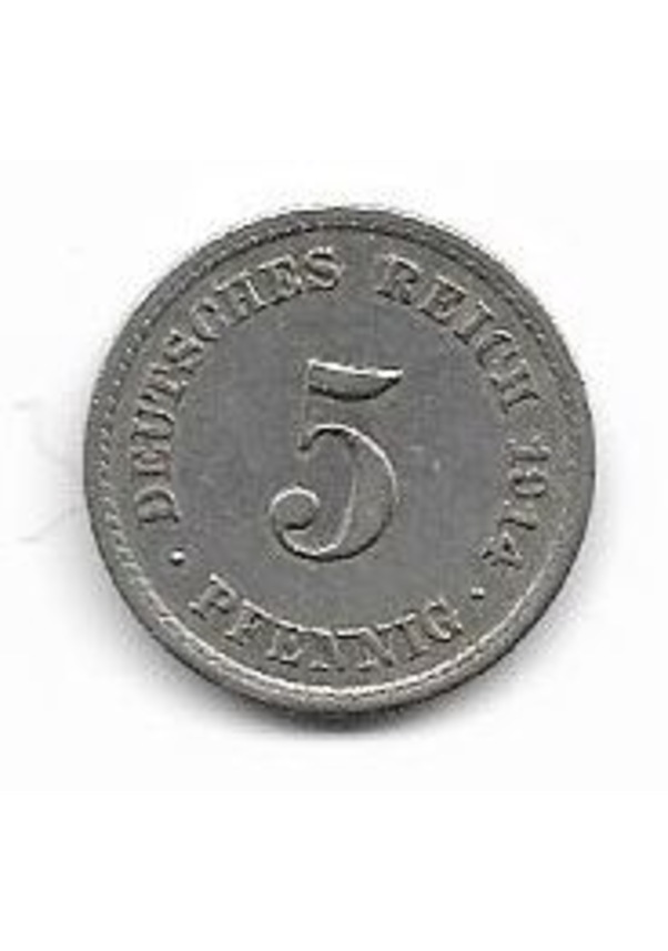 Almanya 5 Pfennig 1914-A Mp0091