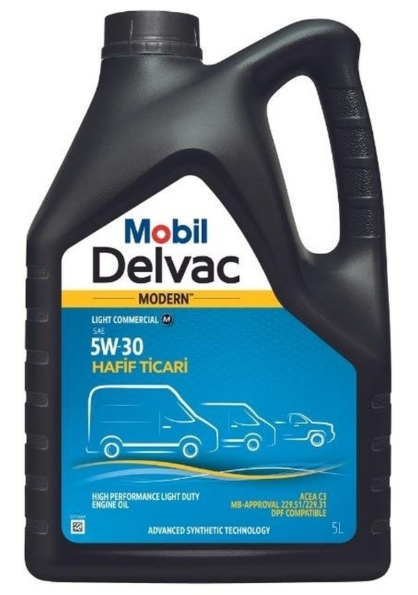 Mobil Delvac Modern Light Commercıal M 5W-30 Motor Yağı 5 L Fiyatları ...