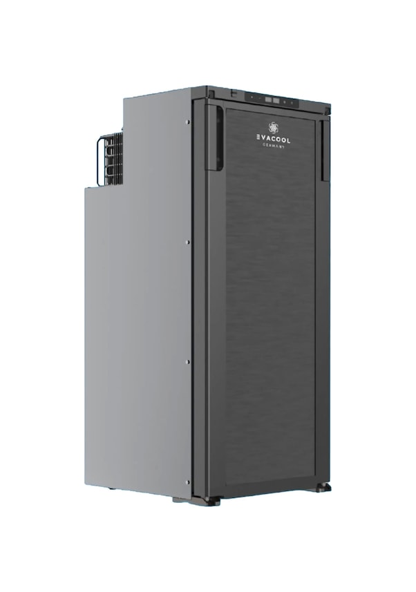 Resim Evacool Eva Berlin 90lt 12-24v Sabit Kompresörlü Karavan Buzdolabı 