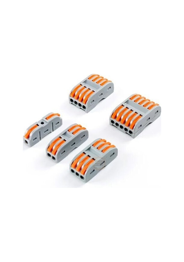 Resim Pct-221 1-giriş 1-çıkış Kablo Birleştirici Klemens-mandallı Vidasız Buat Terminali 32a 