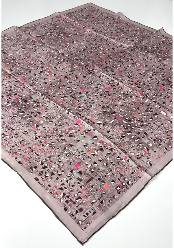 Resim Aker Sura İpek Eşarp -7977701-331 Pudra 