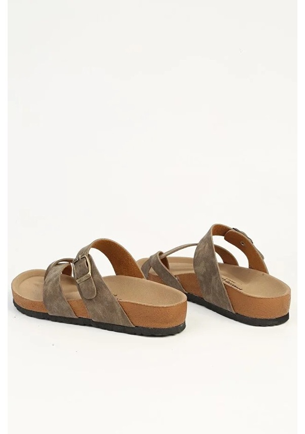 Resim Pierre Cardin Pc-7547 Kadın Parmak Arası Terlik Vizon Çok Renkli 