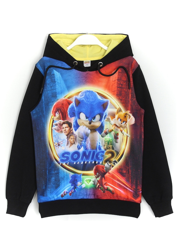 Dobakids Kirpi Sonic The Hedgehog 2 Baskılı Erkek Çocuk Sweatshirt Hoodie Dobakids Kirpi Sonic The Hedgehog 2 Baskılı Erkek Çocuk Sweatshirt Hoodie