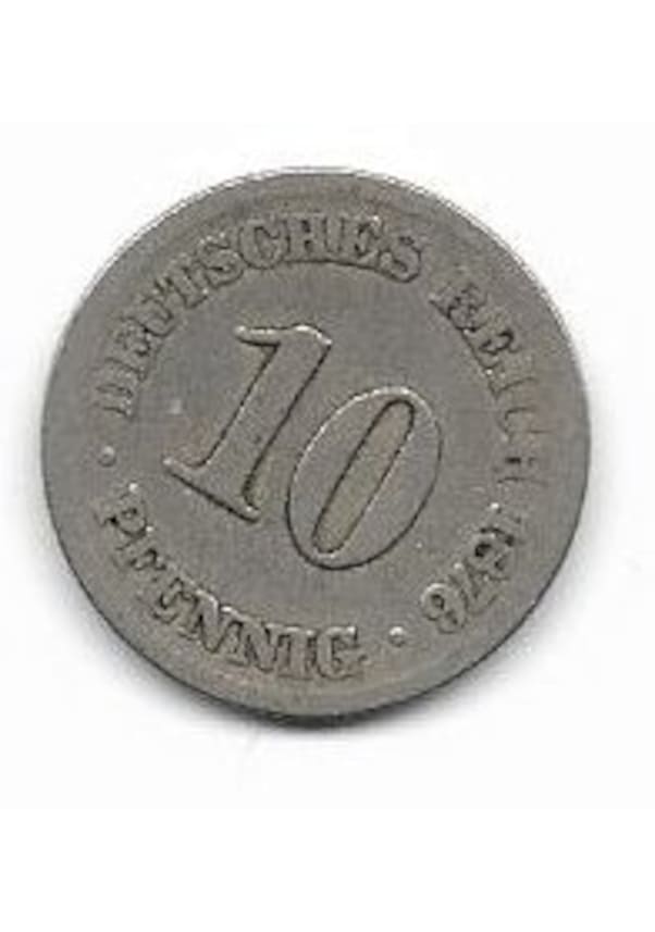 Almanya 10 Pfennig 1876 Mp0449