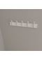 Hepsi3boyutlu Modern Duvar & Kapı Kanca Askılık - 5 Adet Beyaz Kanca Askılık - Model No : 3