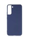 Mutcase - Samsung Uyumlu Galaxy S22 Plus - Kılıf Mat Renkli Esnek Premier Silikon Kapak - Lacivert