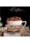 Kahve Fincanlı Cafe Duvar Kağıdı Baskı
