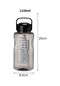 Spor Su Bardağı Büyük Kapasiteli Plastik Yüksek Sıcaklığa Dayanıklı İşçi Büyük Black 3000ml Black