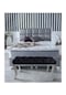 Siyah Chester Model Babyface Kumaş Bench&koltuk&tabure&pofuduk Yatak Odası Takımı Ucu&önü Puff