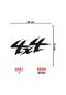 4x4 Off Road Sticker Model 4 - 4x4 Sticker - Jeep Sticker - Oto Sticker - 30cm X 14cm - Siyah